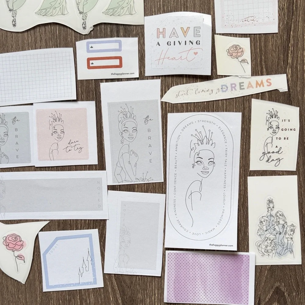 ❤️$5 Disney Tiana Not So Mystery Happy Planner Sticker Set